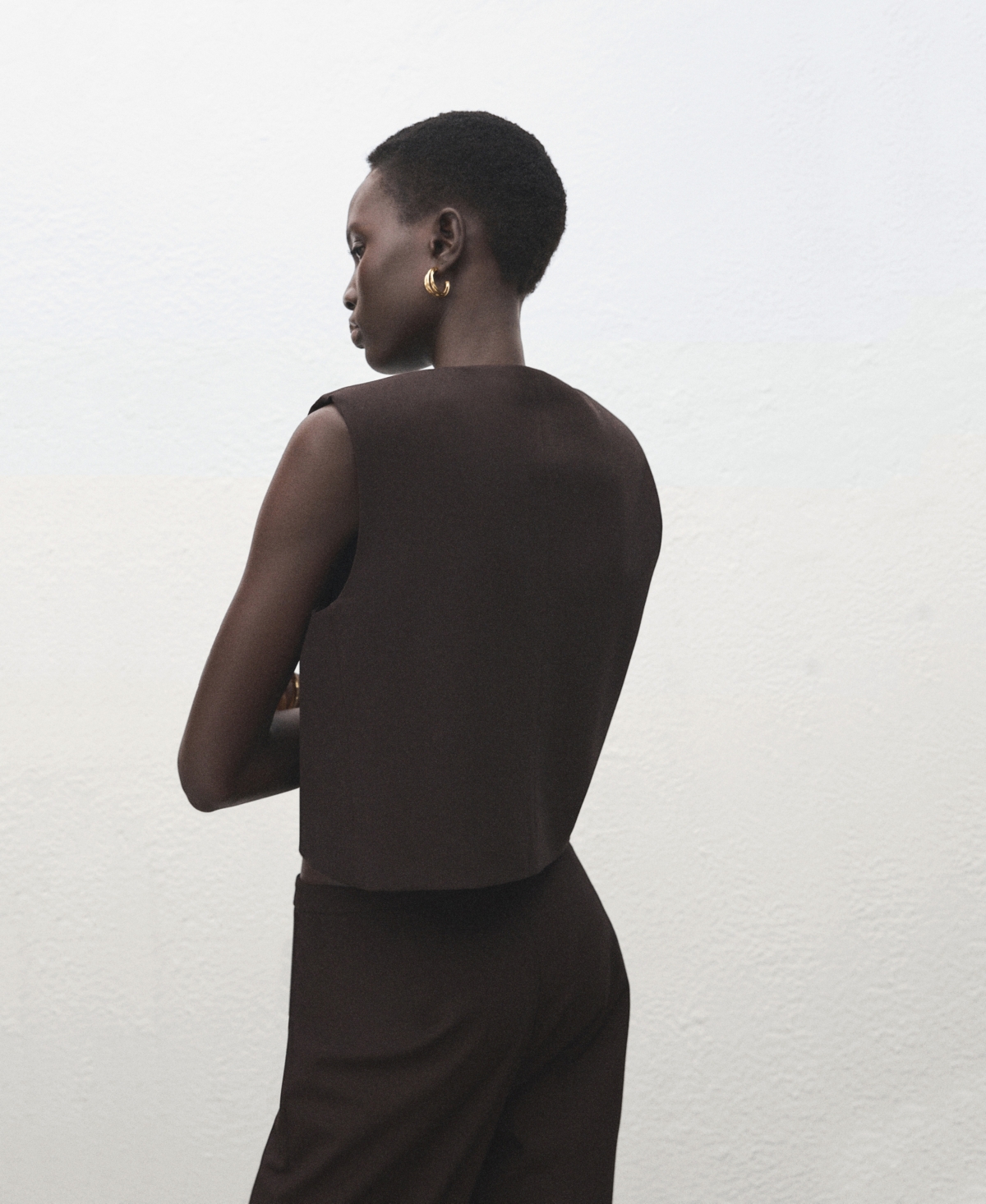 Mango Women's Wool-Blend Crop Top