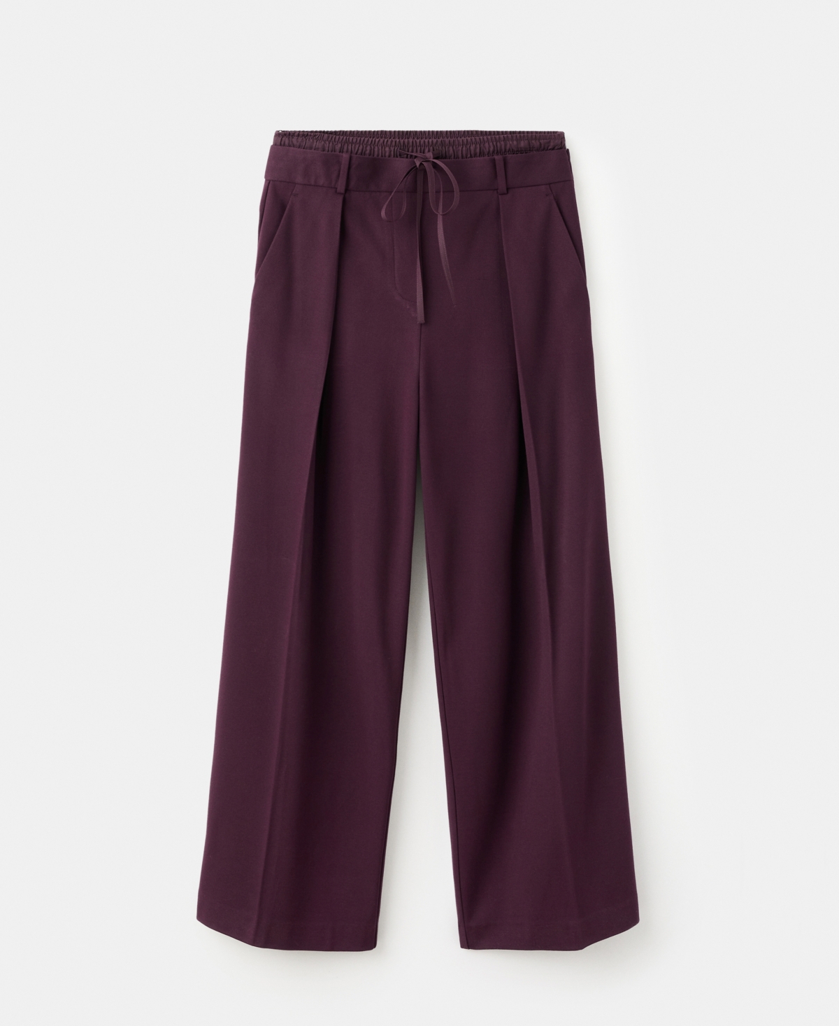 Mango Women's Double-Waist Straight Pants