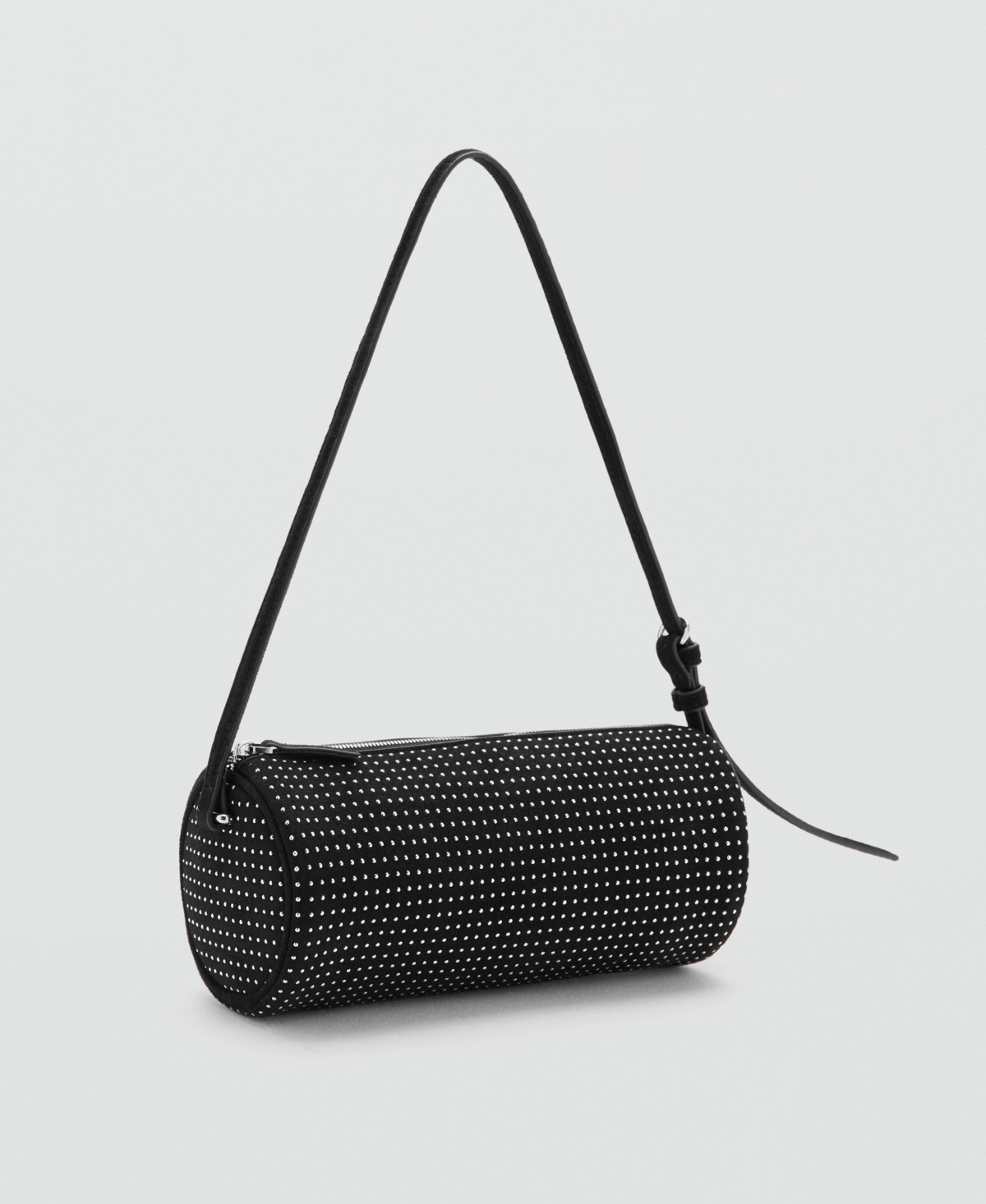 Mango Women's Oval Studded Shoulder Bag