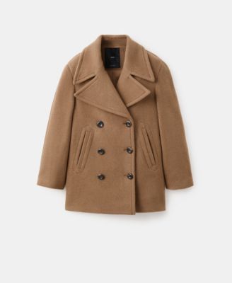 Women's Double-Breasted Manteco Wool Coat