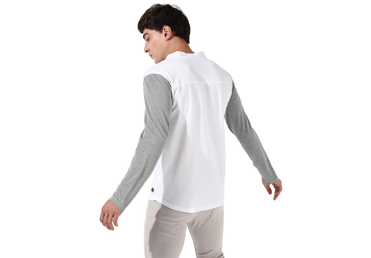 Мужская рубашка Cahoot Campus Sutra-Men's Colourblocked Regular Fit, цвет: Белый — фото 2