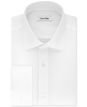 Calvin Klein - Men's Classic-Fit Non-Iron White French Cuff Dress Shirt