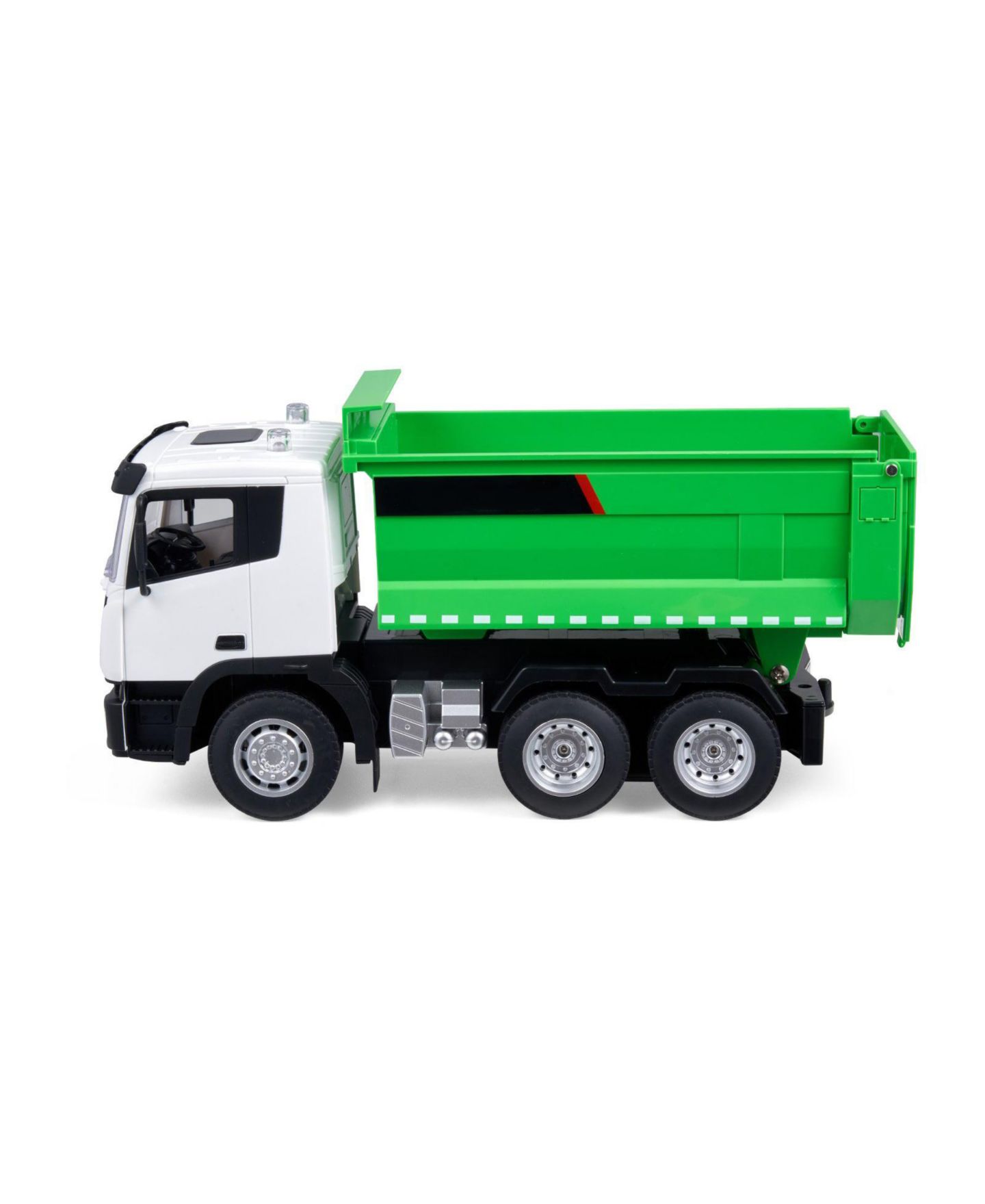 Детская игрушка Slickblue 1:18 Scale 9-Channel Remote Control Dump Truck, цвет: Зелёный / Белый — фото 10