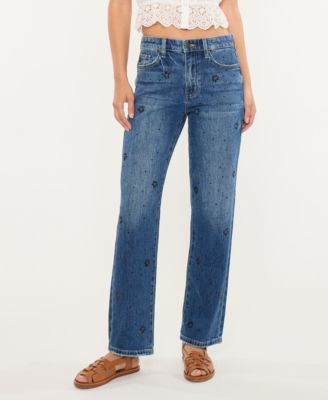 Women's High Rise Straight Jeans