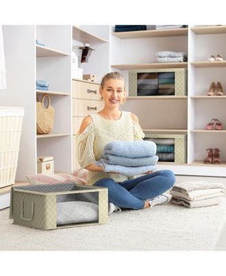 8-Pack Foldable Storage Bag Organizers