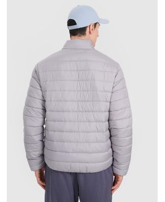 Men's jacket with synthetic filling - grey