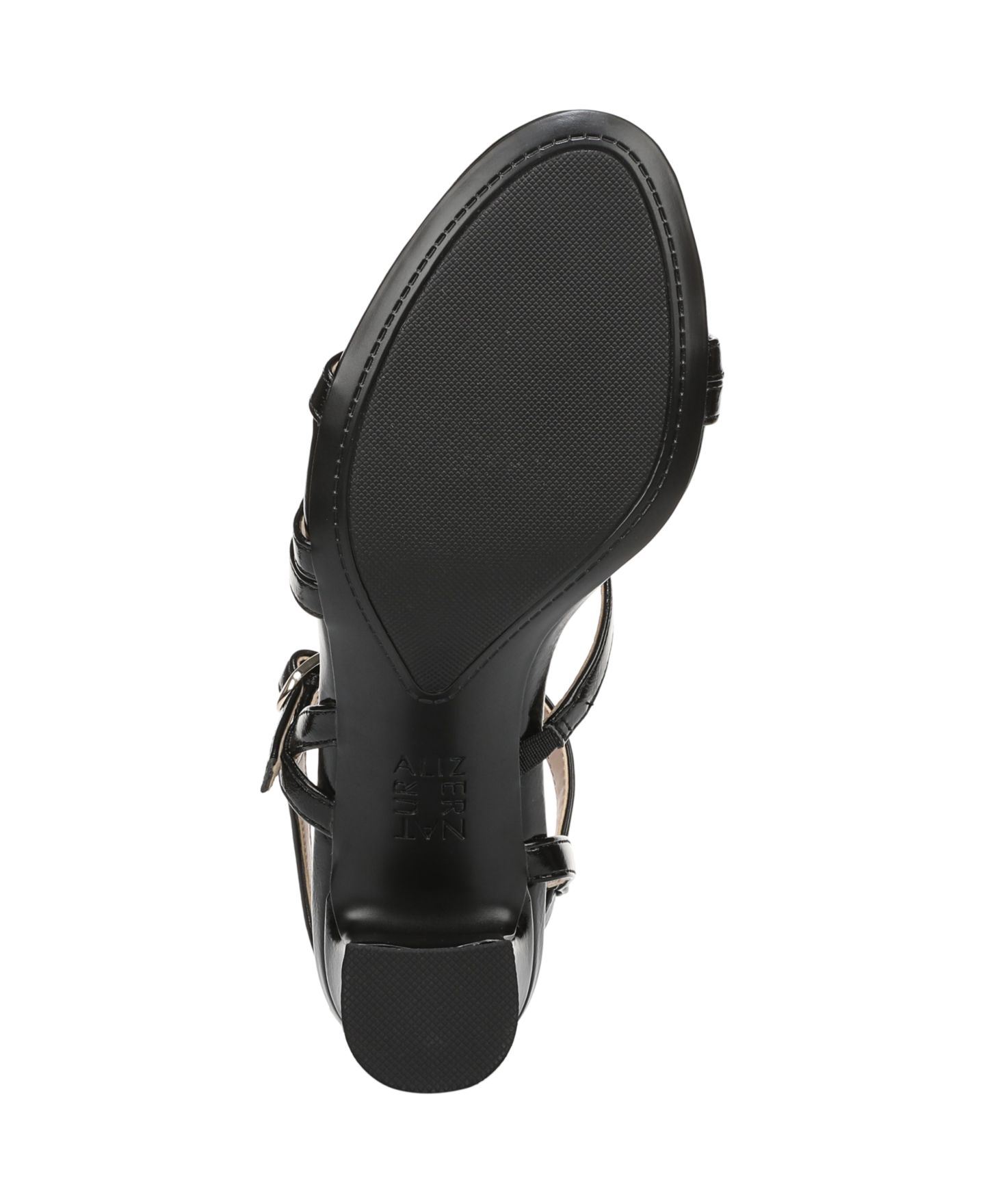 Женские сандалии Naturalizer Nellie Strappy Dress Sandals, цвет: Чёрная искусственная кожа — фото 5