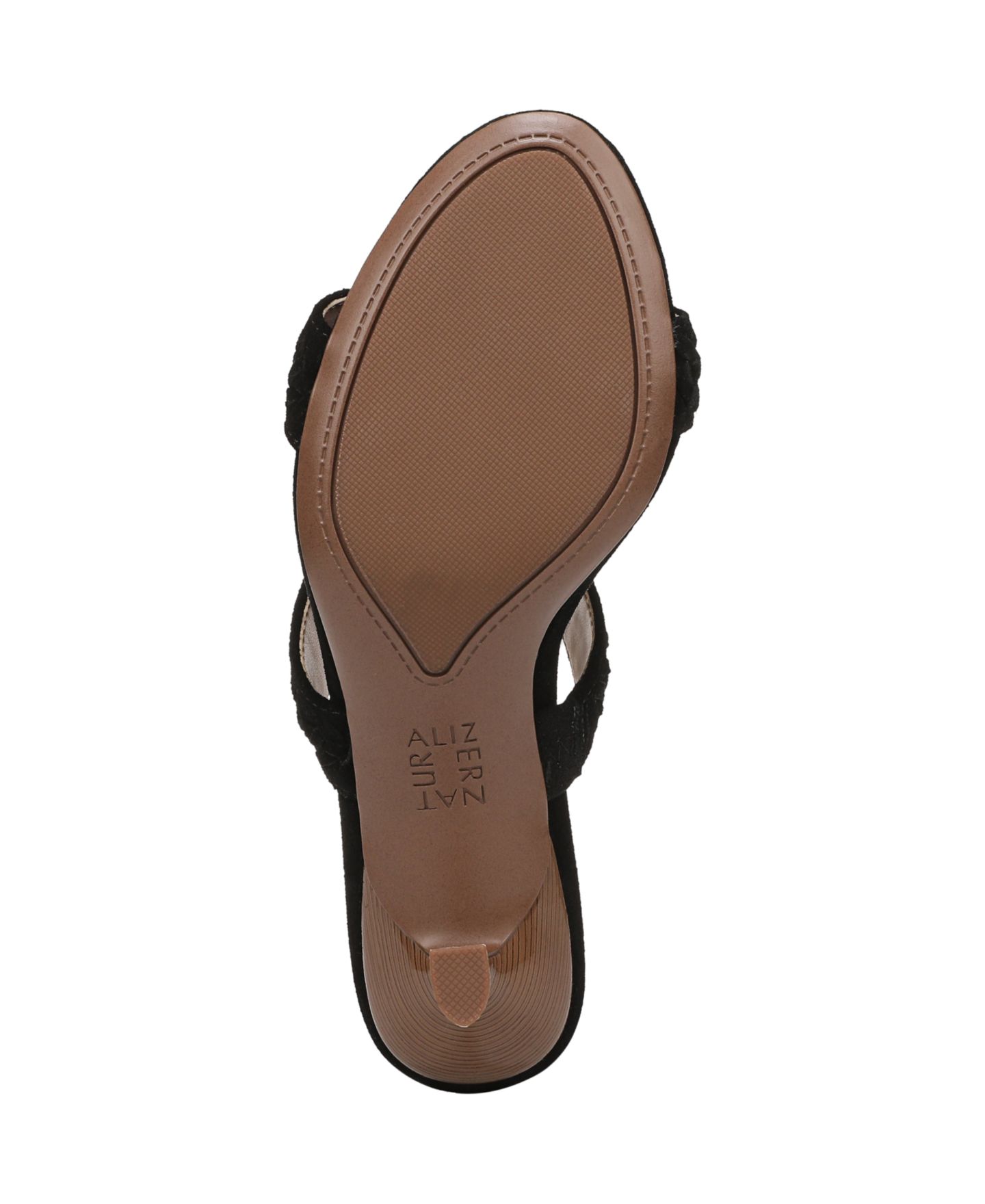 Женские сандалии Naturalizer Terra Slide Dress Sandals, цвет: Чёрный замшевый — фото 5