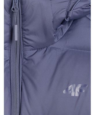 Men's down jacket with natural filling - navy blue
