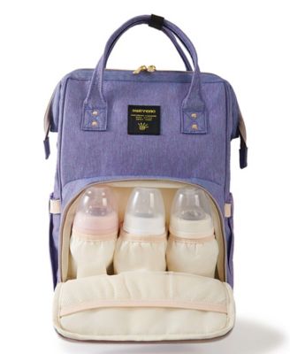 Embroidered Backpack Diaper Bag Large Travel Backpack