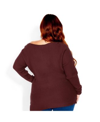 Plus Size Lean In Sweater