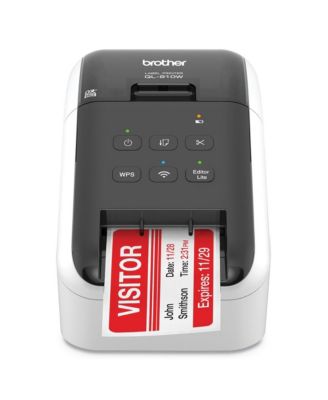 QL-810W 5 in. x 9.38 in. x 6 110 in. Labels/min Print Speed Ultra-Fast Label Printer with Wireless Networking