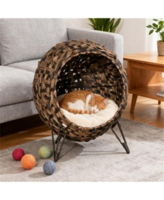 Cat House Condo with Cushion in Brown