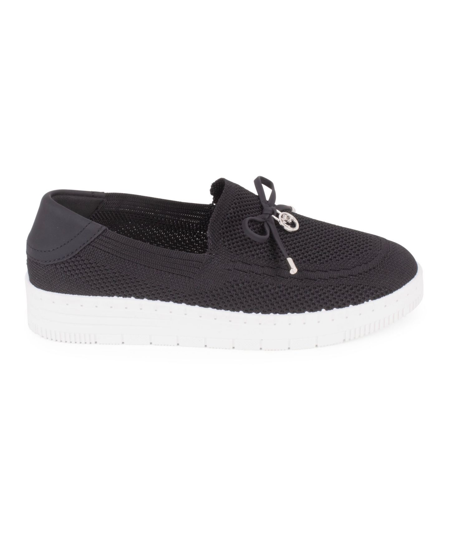 Женские кроссовки Gloria Vanderbilt Annette Slip-On, цвет: Чёрный / Белый — фото 2