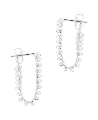 Crystal Drop Front/Back Post Earrings