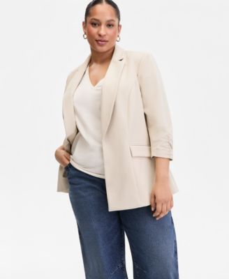 Plus Size High Rise Barrel Jeans