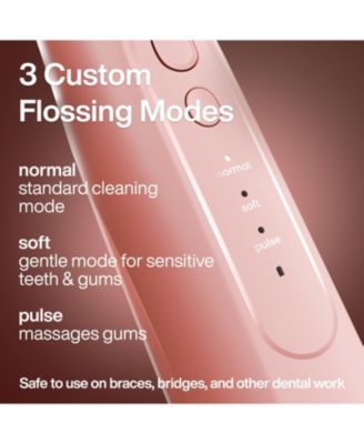Icon Electric Water Flosser - 150ml Tank, Cordless Rechargeable, Waterproof, Portable Oral Irrigator (Pink)