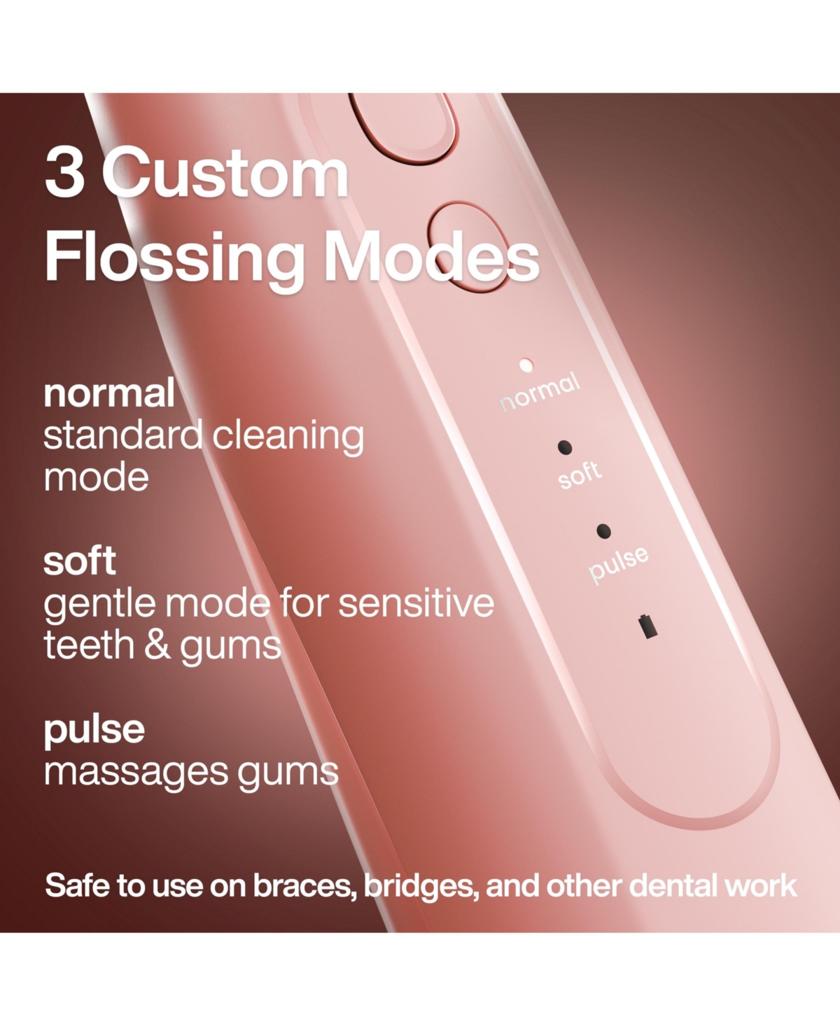 Aquasonic Icon Electric Water Flosser - 150ml Tank, Cordless Rechargeable, Waterproof