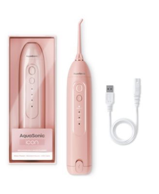 Icon Electric Water Flosser - 150ml Tank, Cordless Rechargeable, Waterproof, Portable Oral Irrigator (Pink)