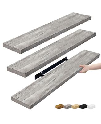 3-Pack 35-Inch Floating Wall Shelves
