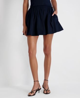 Women's Side Zip Flare Mini Skirt