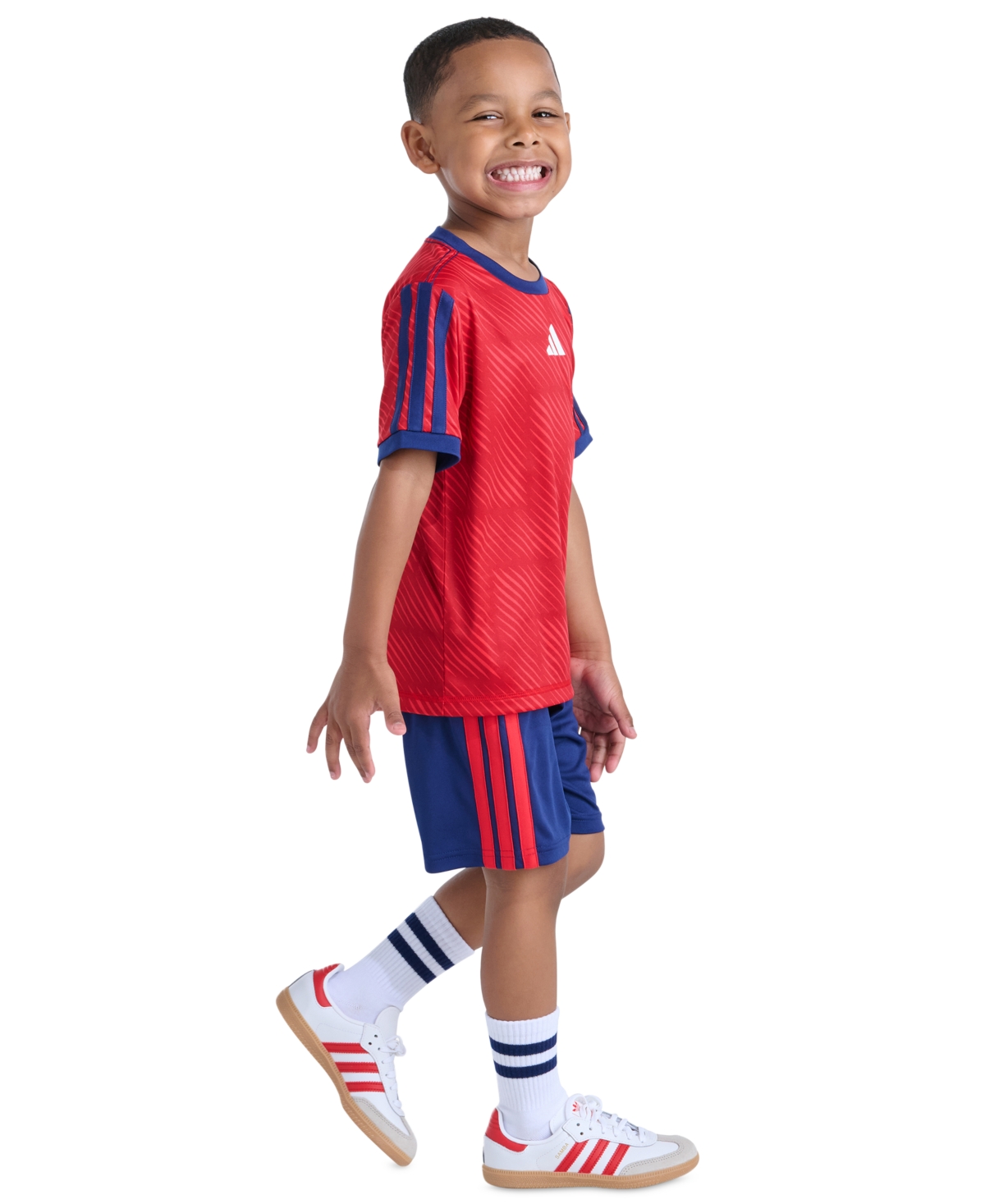 adidas Boys' 2T-7 Printed T-Shirt and Shorts, 2-Piece Set