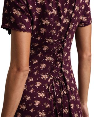 Women's Simone Printed Short-Sleeve Midi Dress