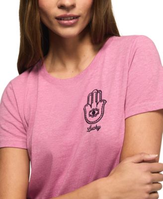 Women's Hamsa Eye Crew Neck Top