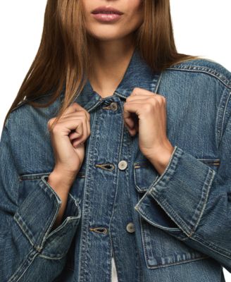 Women's Denim Utility Long-Sleeve Jacket