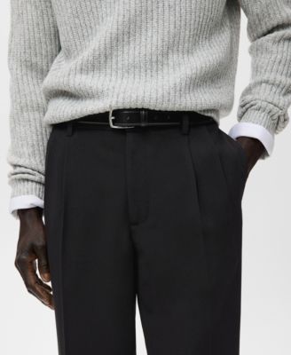 Men's Regular-Fit Pleated Pants