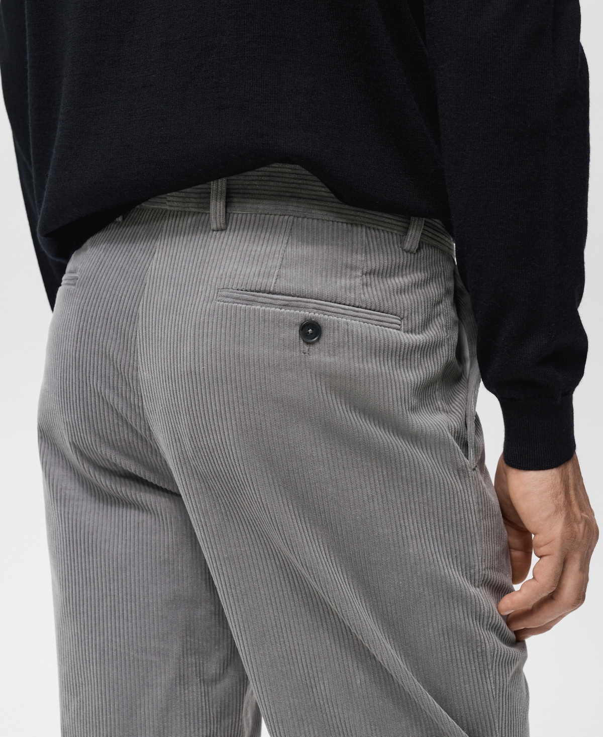 Mango Men's Corduroy Regular-Fit Pants