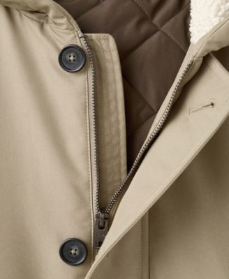 Men's Water-Repellent Hood Quilted Parka