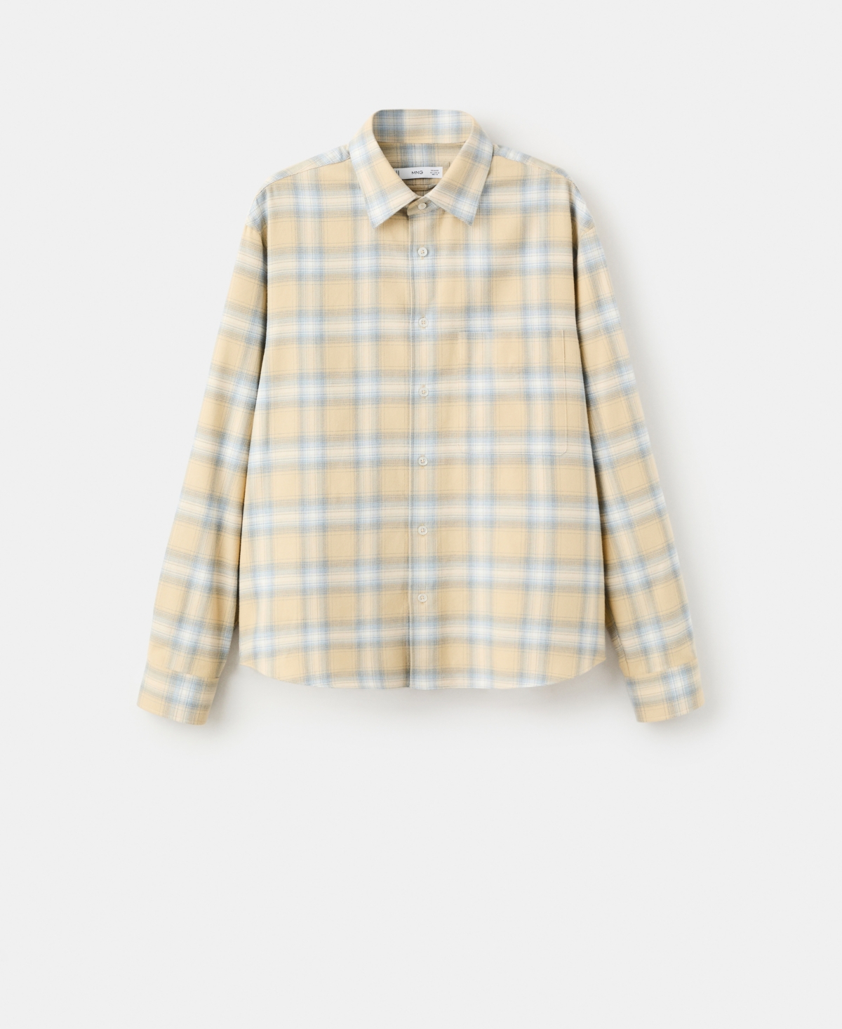Mango Men's Check Flannel Cotton Shirt
