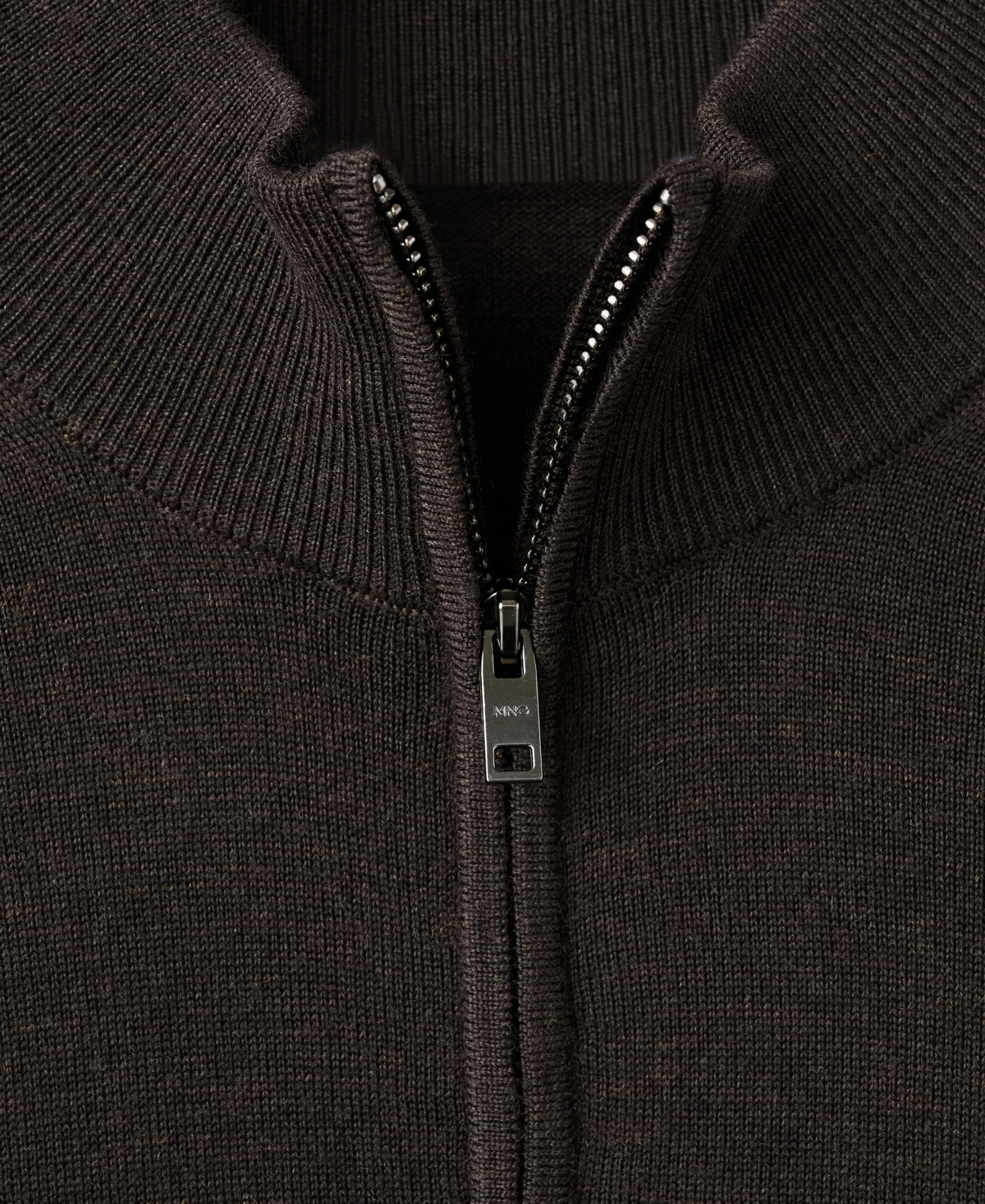 Mango Men's Perkins Collar Merino Wool Sweater