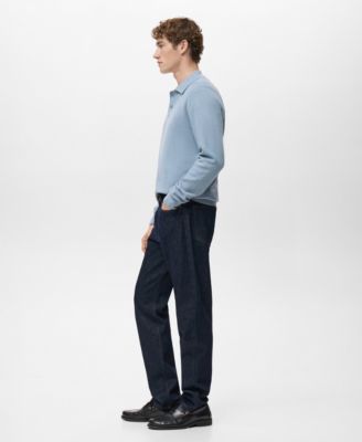 Men's Micro-Structured Cotton Polo Shirt