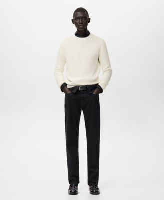 Men's Cotton Braided Sweater