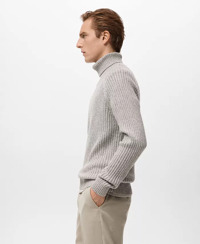 Men's Wool-Blend Turtleneck Sweater - thumbnail 4
