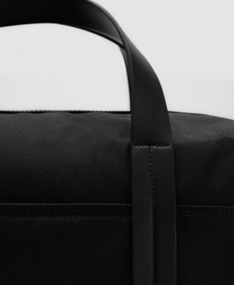 Men's Combined Leather Bowling Handbag