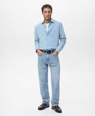 Men's Moby Straight-Fit Light-Wash Jeans