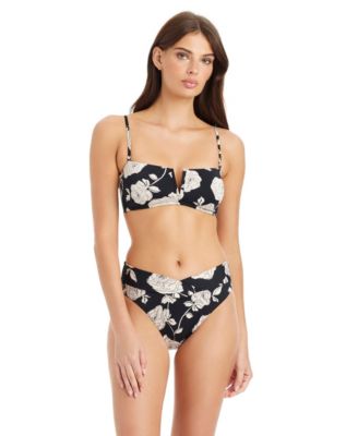 Women's Among Roses High Leg Swim Bottoms