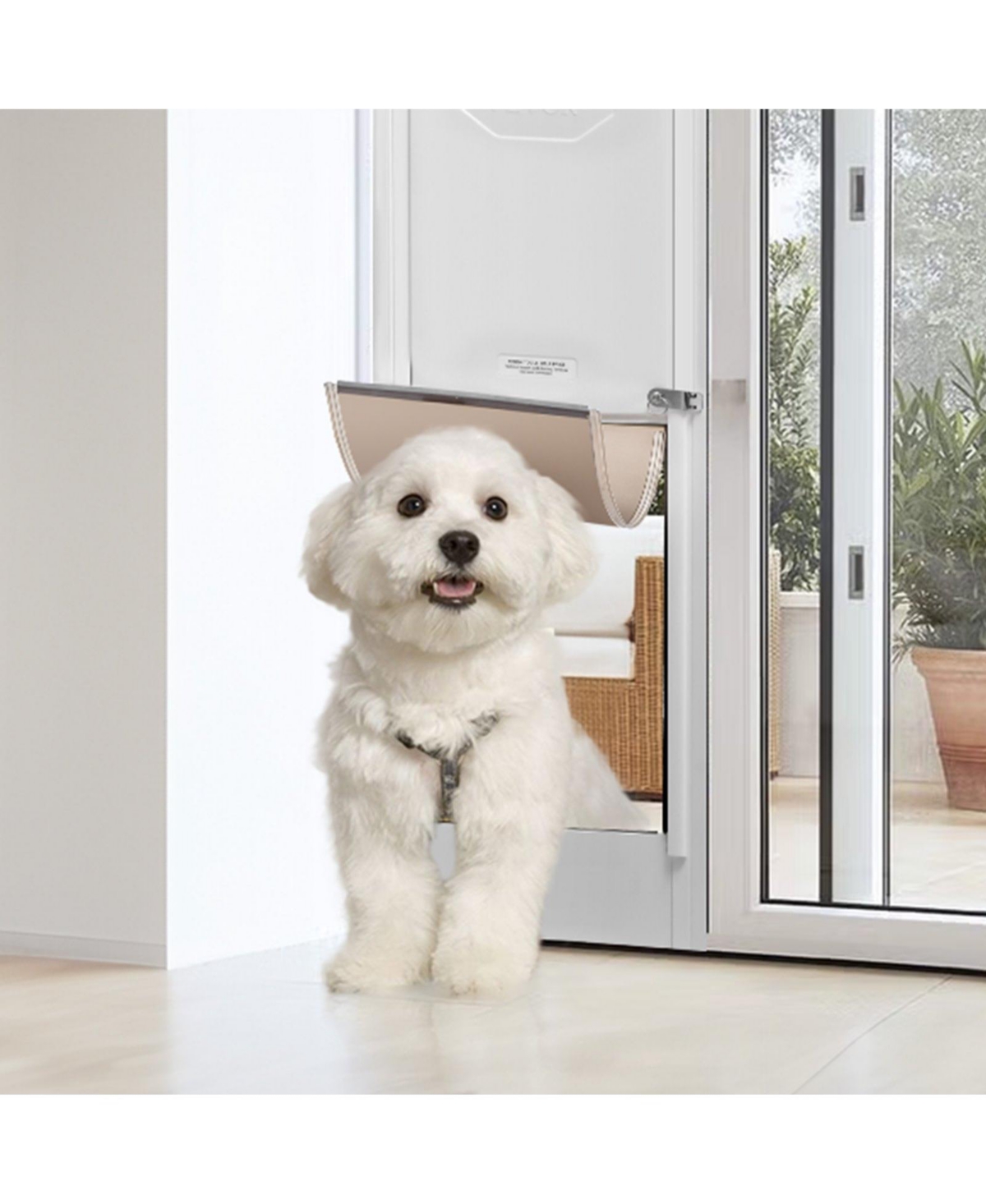 Cozito Aluminum Sliding Glass Pet Door Insert, Adjustable Height, Small