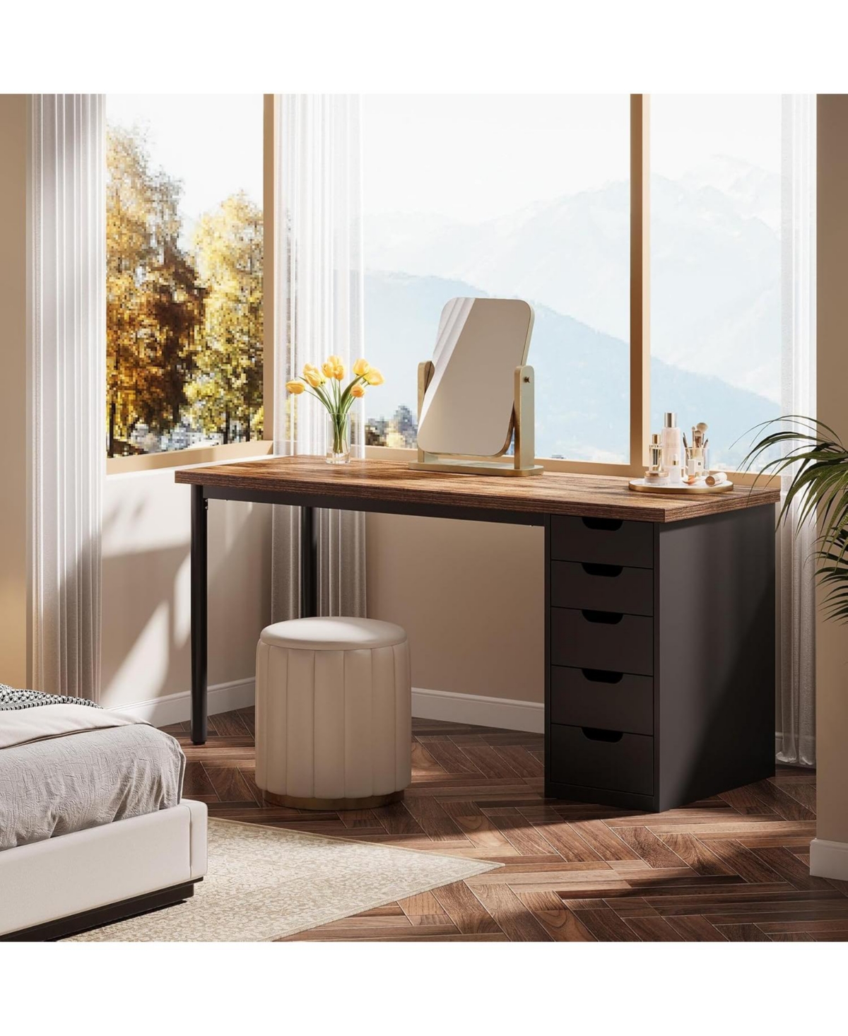 Tribesigns Modern Computer Desk, Simple Style, 47 Inches Pc Desk