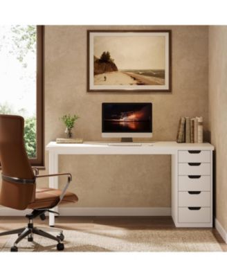 Modern Computer Desk, Simple Style, 47 Inches PC Desk