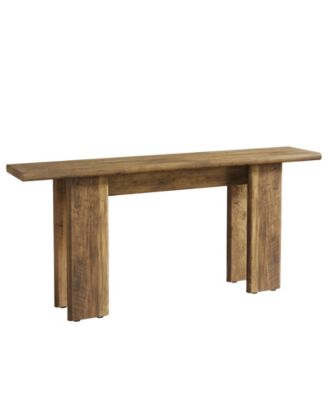 Extra Long Console Table for Entryway, Mid-Century Modern Sofa Table Behind Couch