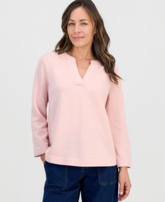 Petite Lux Soft Bracelet-Sleeve Fleece Top