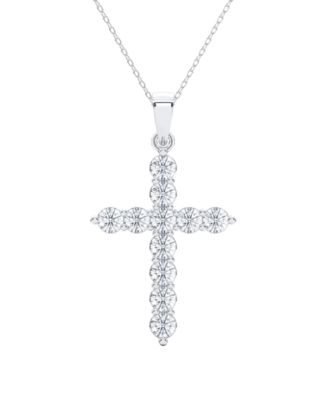 Lab-Grown Diamond Pendant Necklace (1 ct. t.w.) in Sterling Silver