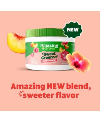 Sweet Greens Superfood Powder, Peach Hibiscus, 25 Servings