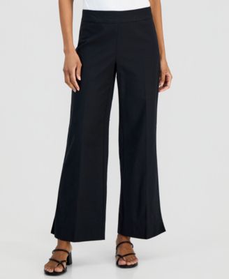 Petite Pull-On Wide-Leg Pants