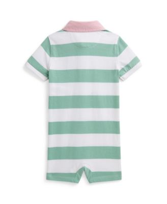 Baby Boys' Striped Rugby Collar Shortall