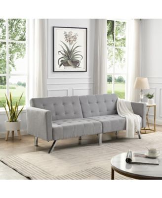 Streamdale Versatile Linen Sofa Bed Comfort and Space-Saving